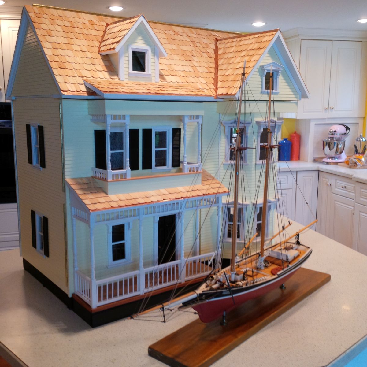 My wife complained I spent to much time on boats. I built her a doll house. Everyone happy now!!!!