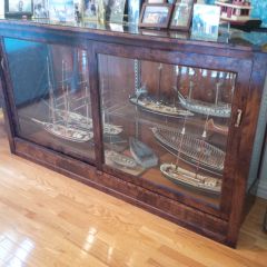 RESTORED GLASS CASE FROM OLD GENERAL STORE
