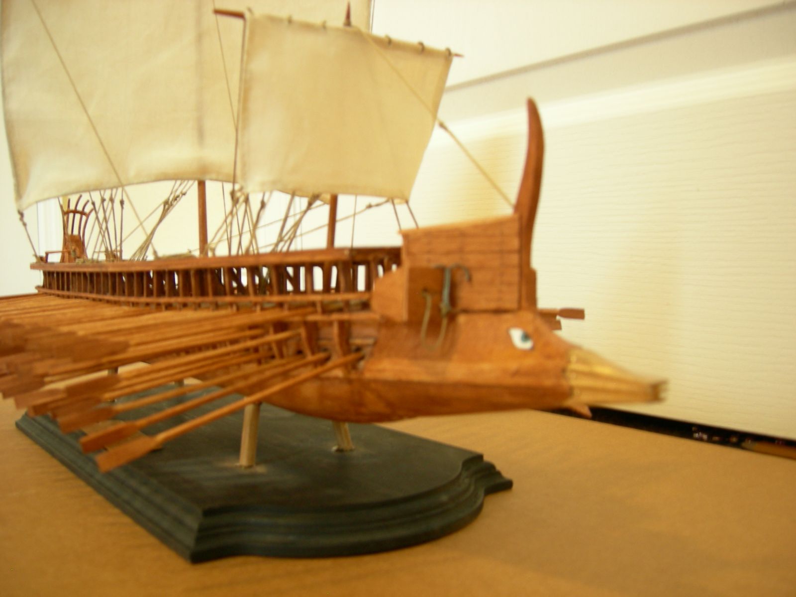 Trireme from front