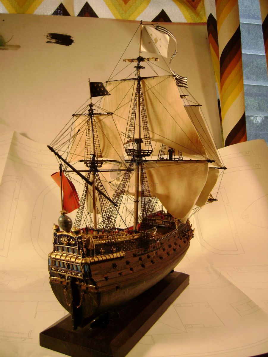 XVIII Century French Man-O-War by Trafalgarhero
