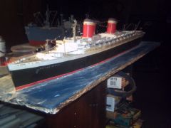 SS UNITED STATES scratch built from paper scale 1/200