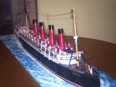 RMS MAURETANIA Scratch built from paper scale 1/200