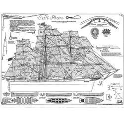 Cutty Sark Sail Plan A1 Print