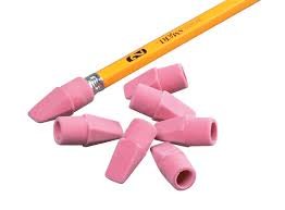 School Smart Pencil Tip Wedge Cap Eraser, Pink, Pack of 144 ...