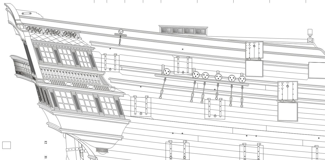 64 Gun Ship Anson, Build In 1781 In Plymonth Ships Plans - 1366x672 ...