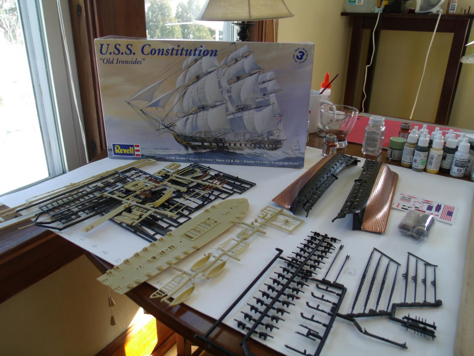 Uss Constitution By Kimberley Revell Plastic 1 196 Kit Build Logs For Subjects Built From 1751 1800 Model Ship World