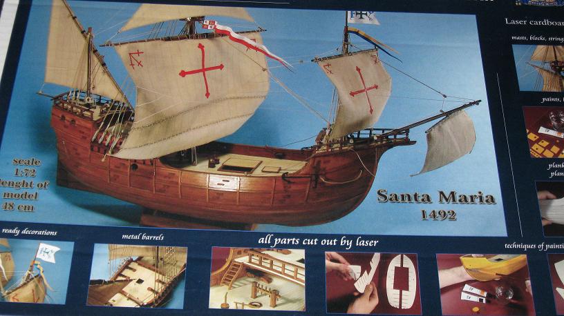Vessel Shipyard MK007 Santa Maria Nina 1492 1:96 lenght 35 & 32 cm paper model