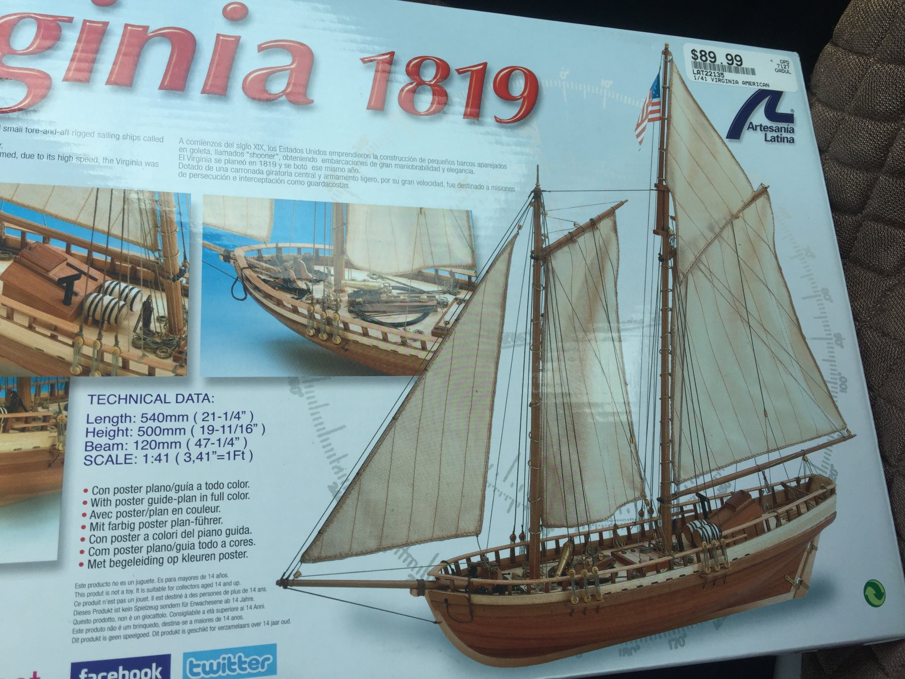 Virgina 1819 By Courageux Artesania Latina Build Logs