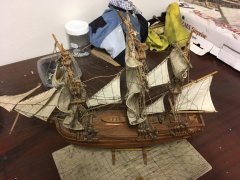 Boat repair - before/after