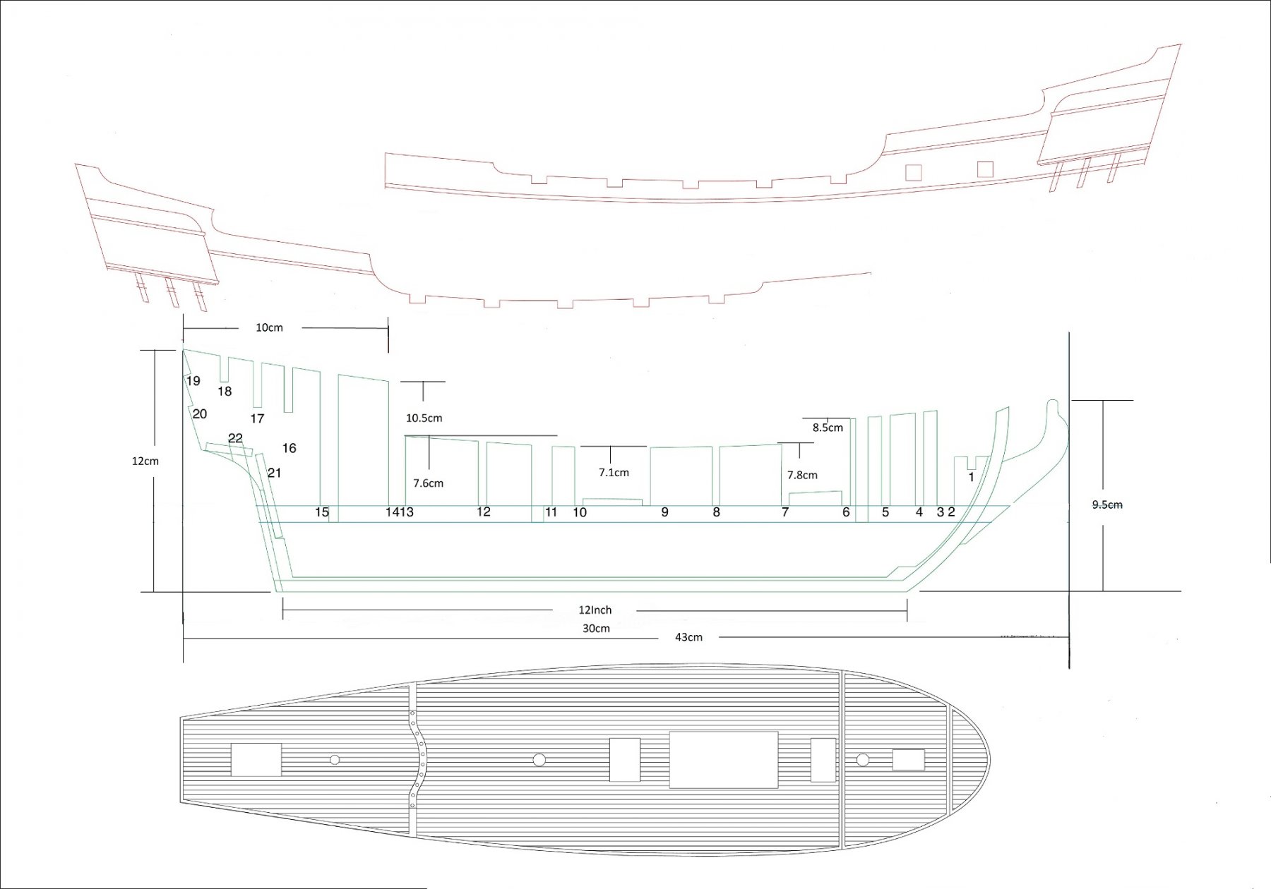 black pearl ship model plans