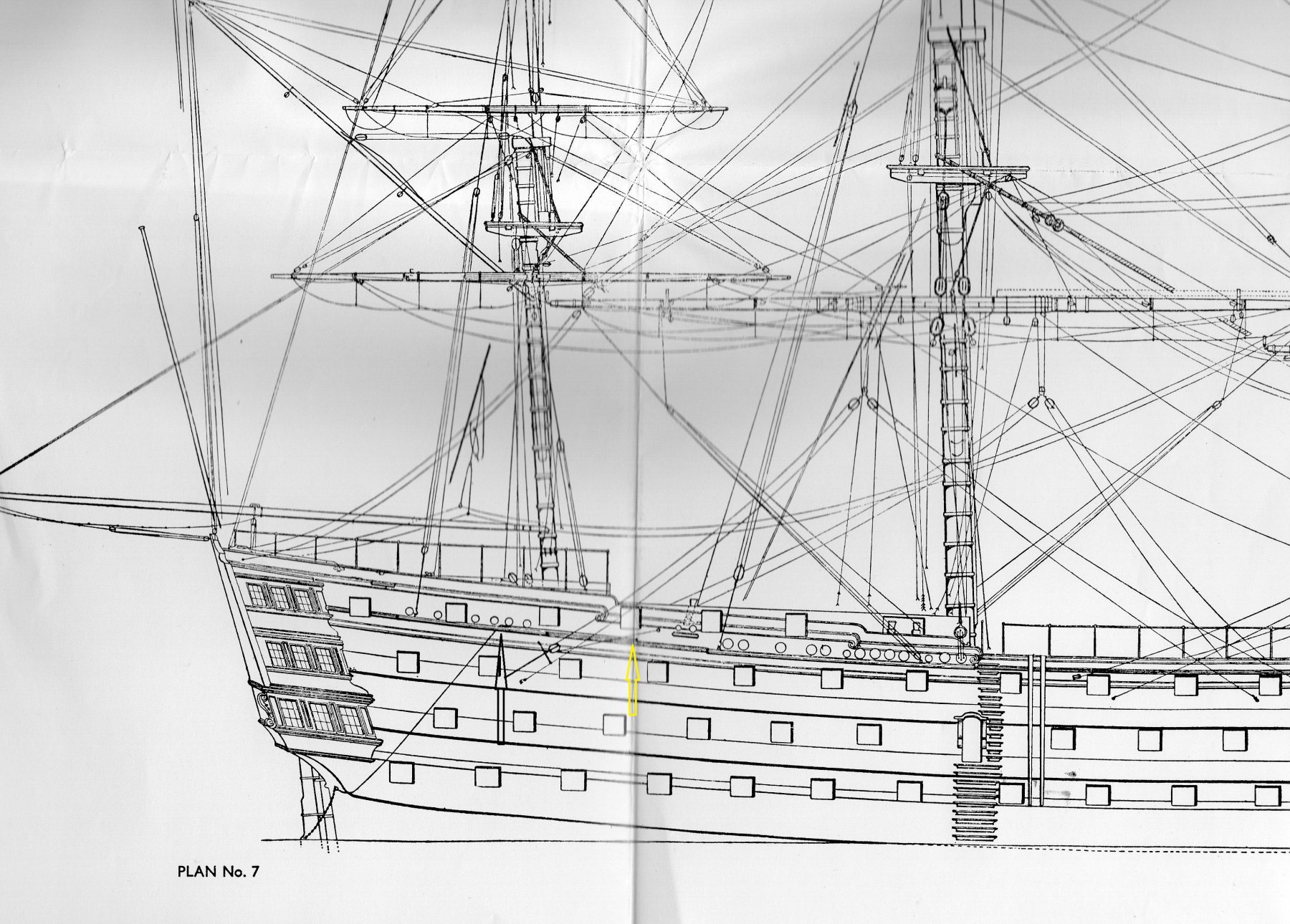 HMS Victory Model Ship Deck