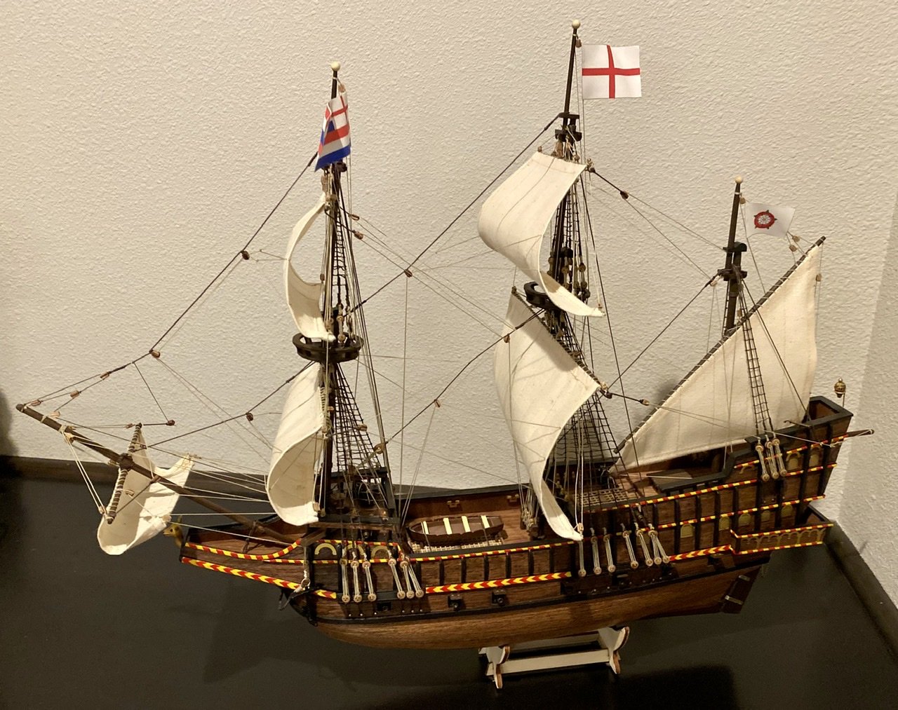 Golden Hind Wooden Scale Model Ship Deck View The Model Shipyard | My ...