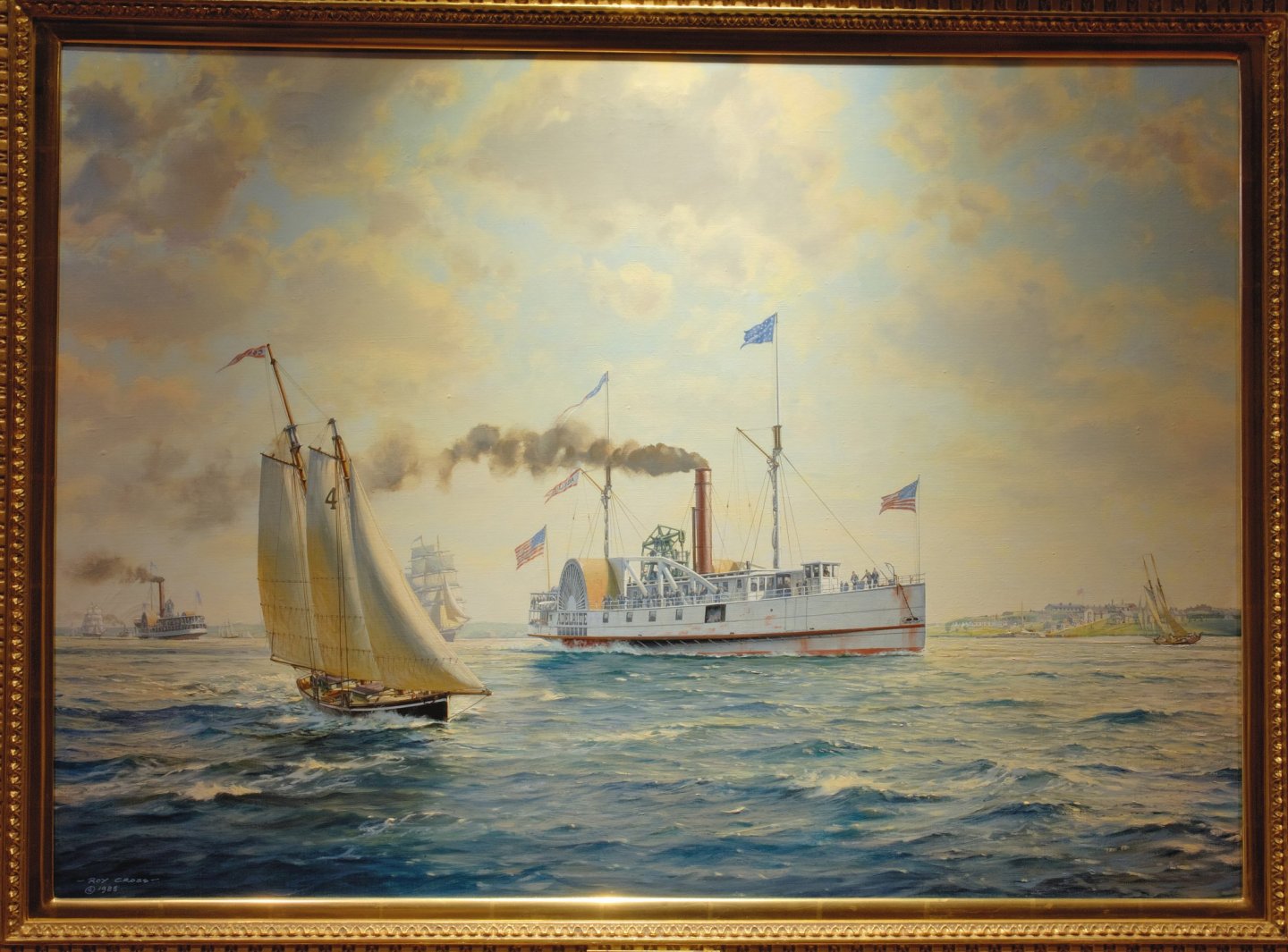 18Roy Cross 'Steamer Adelaide Passing Fort McHenry'.jpg