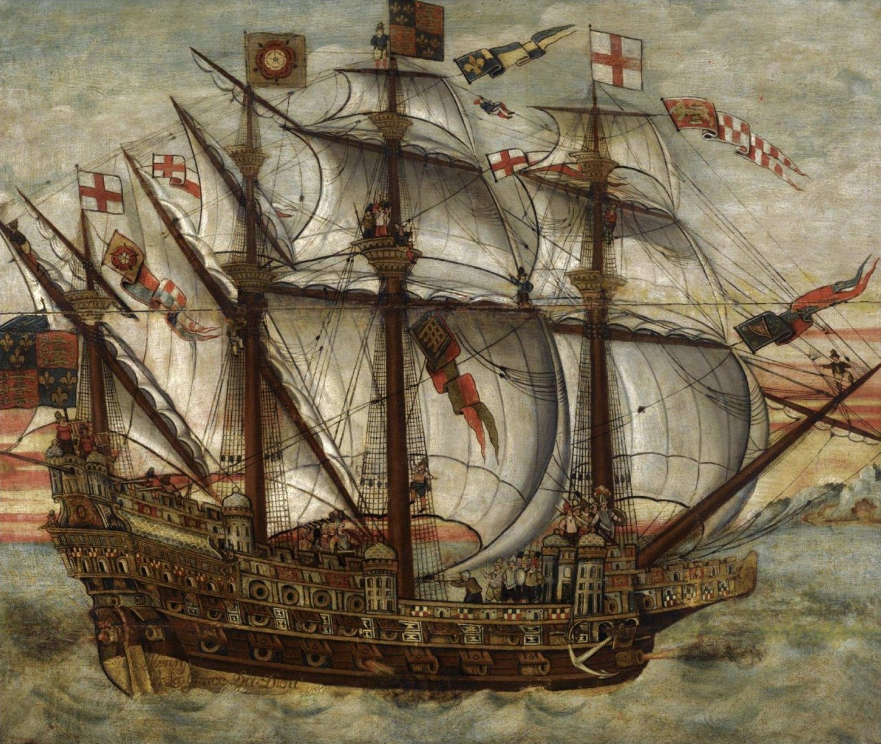 English_school_-_c._1575,_the_Henry_Grace_à_Dieu_(The_Great_Harry),_oil_on_panel,_Sotheby's_sale_L09635,_Oct._29,_2009.jpg
