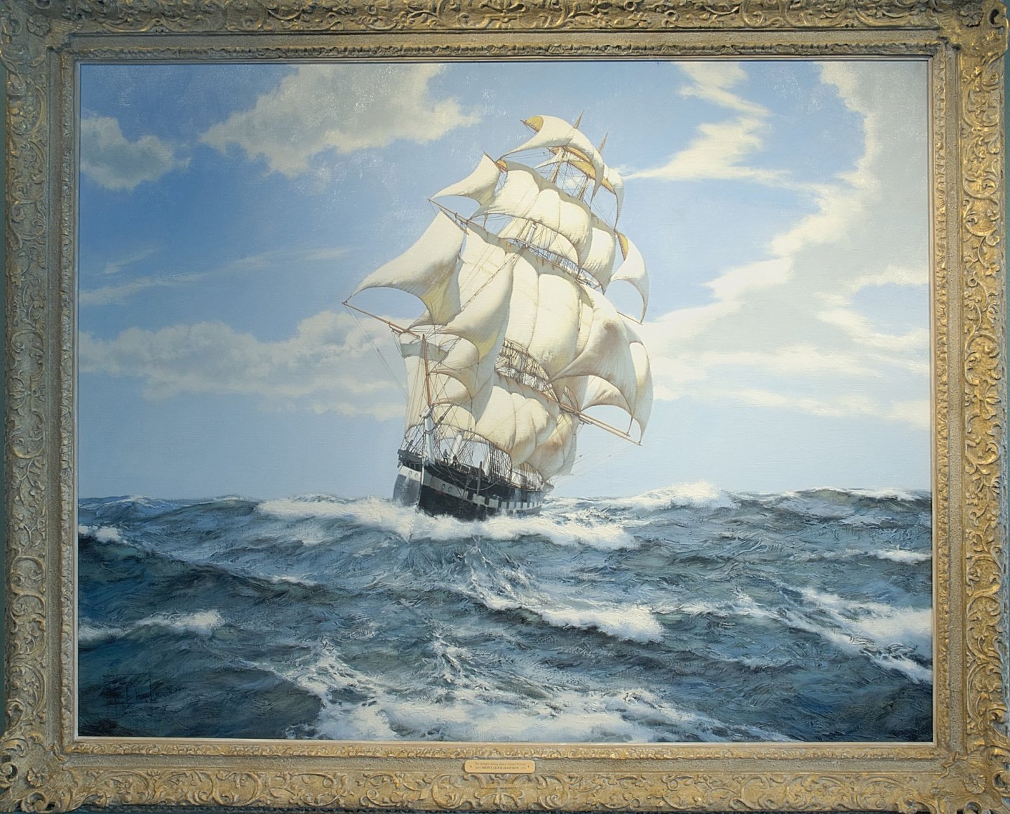 33Montague Dawson 'The Atlantic sailing packet Daniel Webster'.jpg