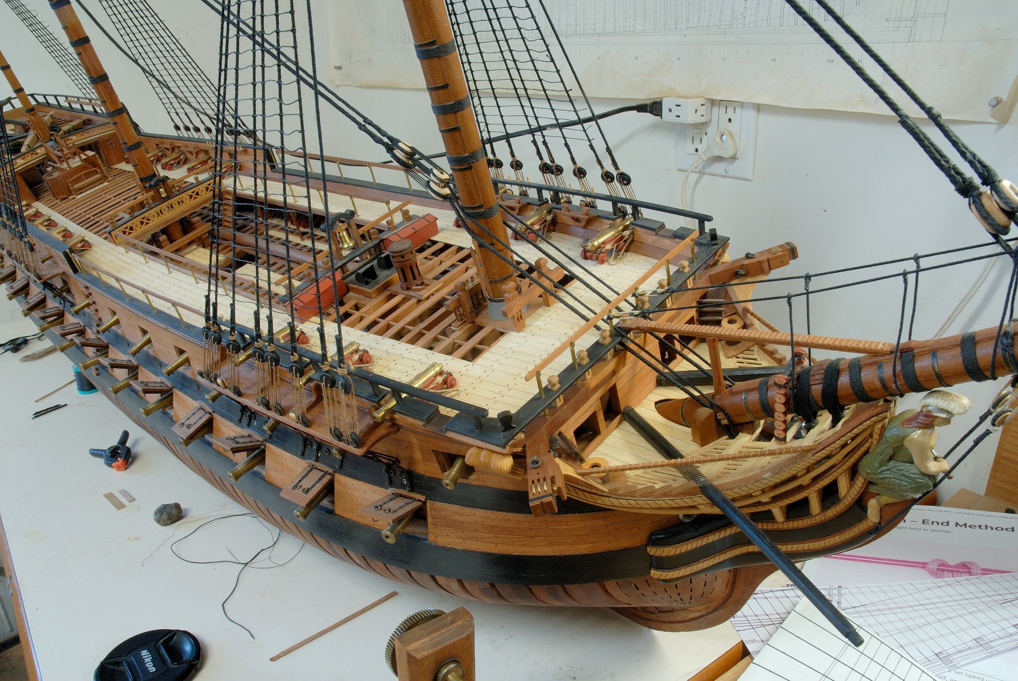 Details about   Ship model special rigging making machine Making ship Model rope rigging 