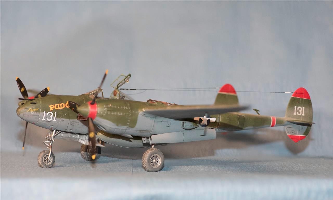 Eduard Brassin P-38F/G Nose Gun Bay 1:48 Scale % - Detail and Scale tail &  Scale