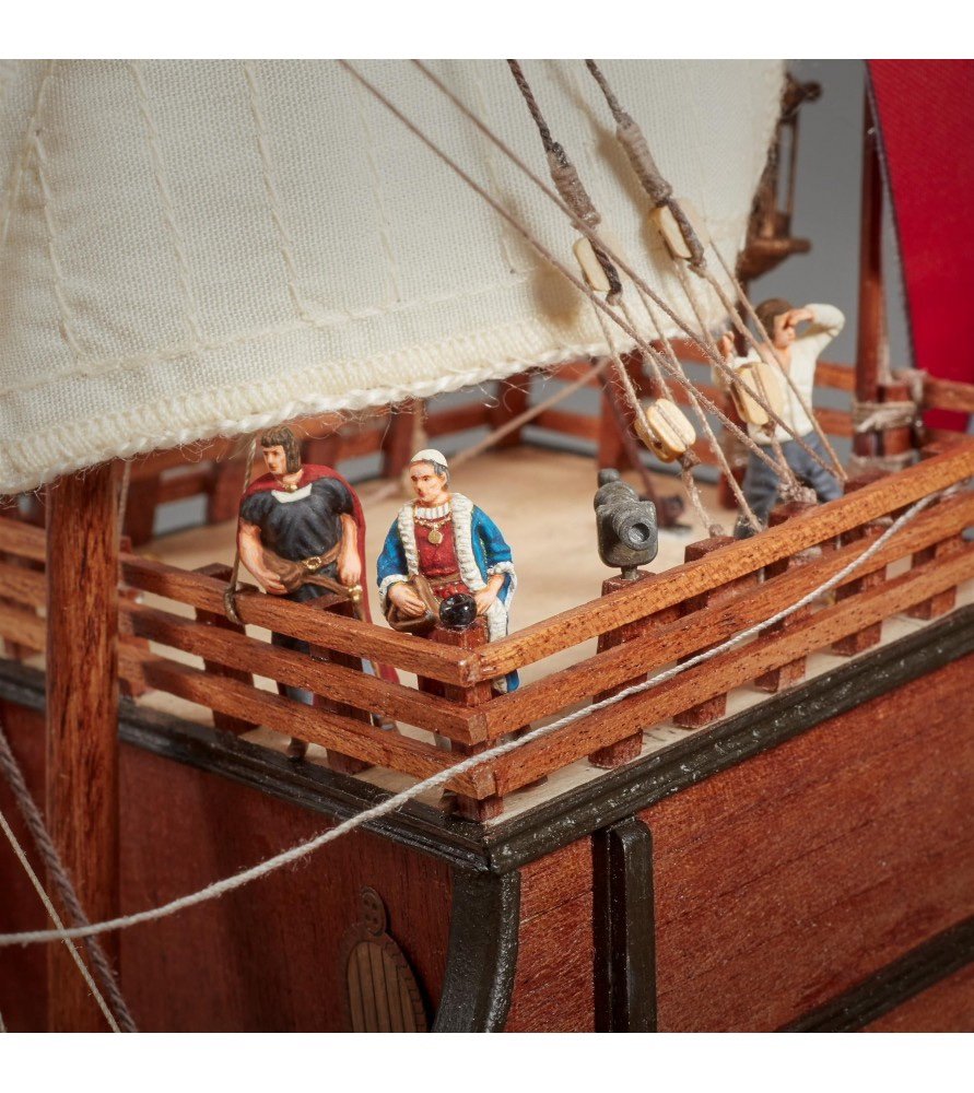  ヨーロッパインテリア カサピース European Interior Casa Peace Made in Italy  Modelship Age of Exploration Galleon Ship Santa Maria Columbus 65cm gao-1sm  Brown : Arts, Crafts & Sewing
