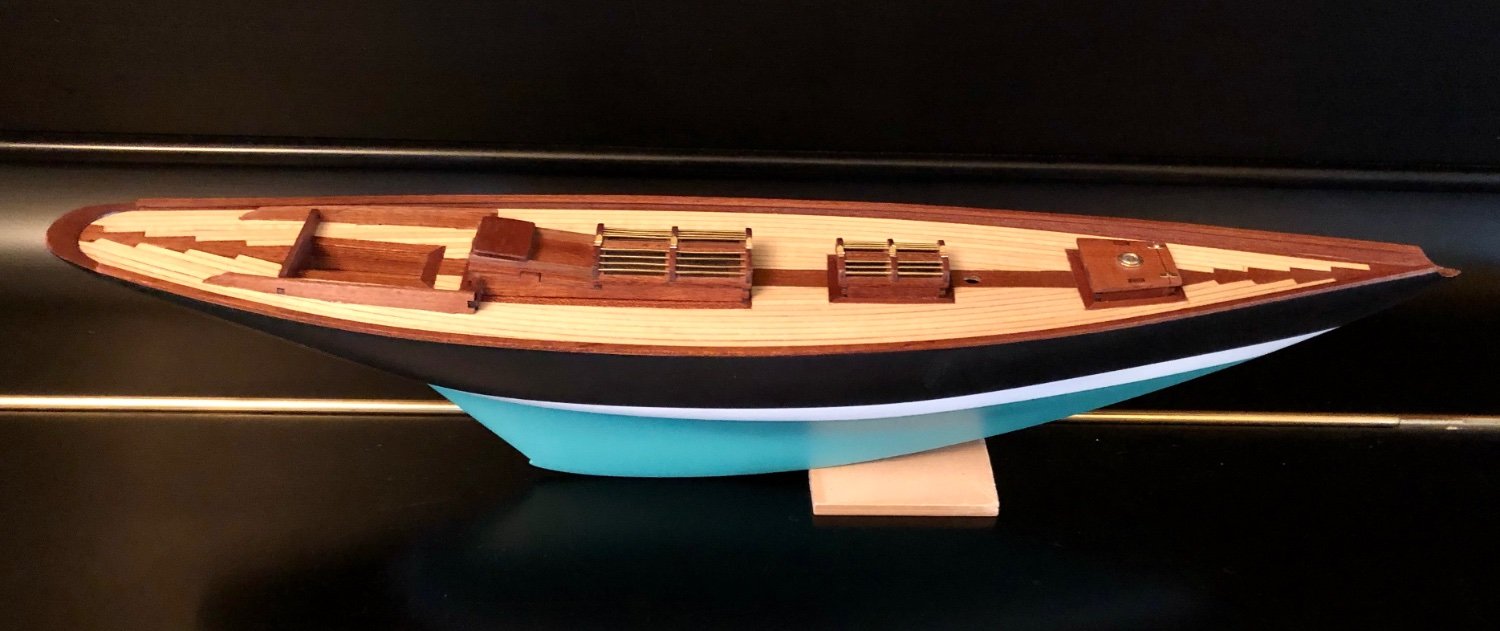 Wooden Ship Model for Building Pen Duick 1:28, winner of many races