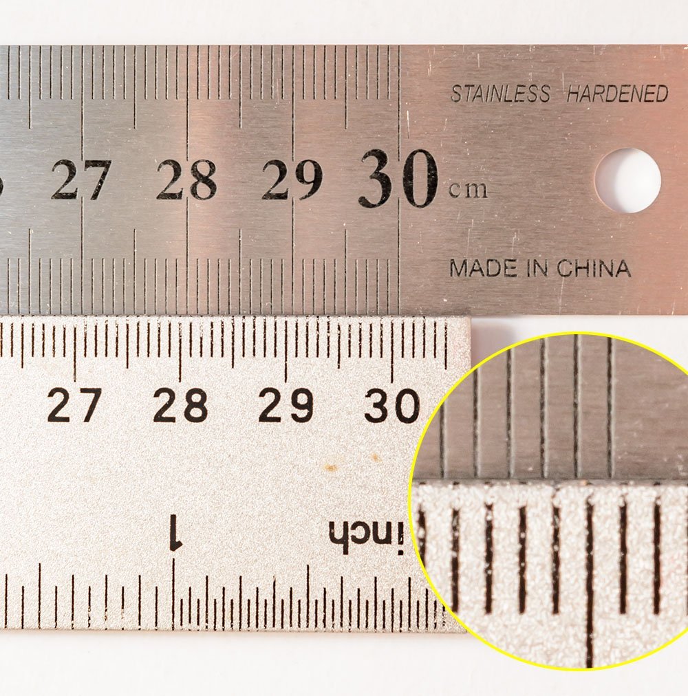 603 Stainless Steel Ruler Inches and Picas 18
