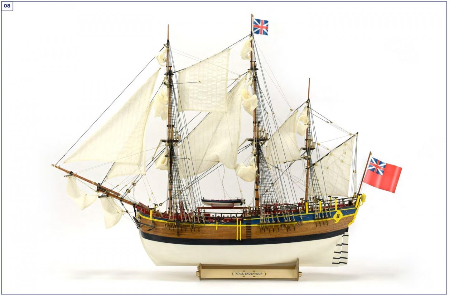 Wooden ship model of HMS Endeavour by Artesania Latina 22520