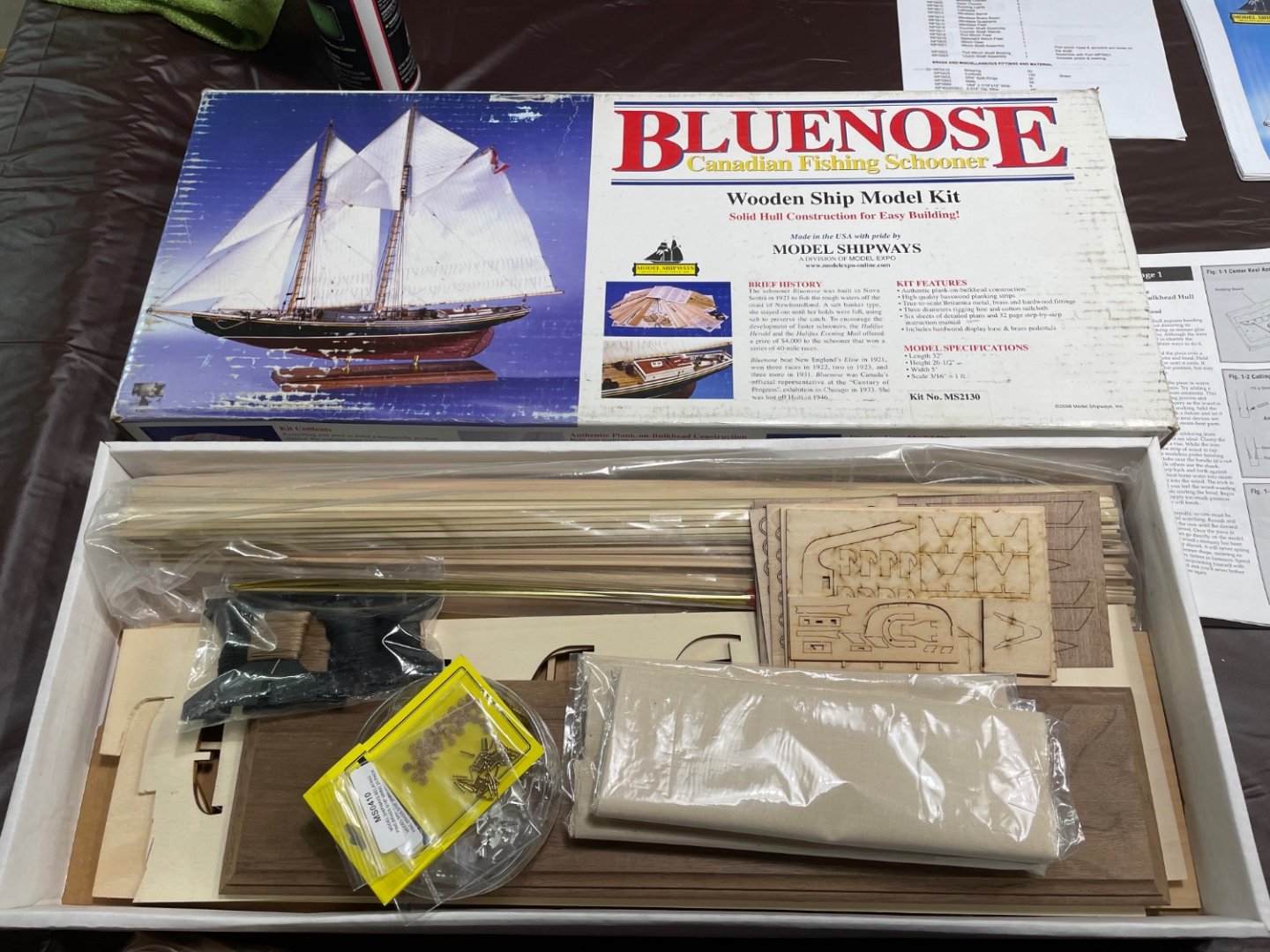 Bluenose by John Ruy - Model Shipways Kit No. MS2130 - 1/64 scale -  Canadian Fishing Schooner - - Kit build logs for subjects built from 1901 -  Present Day - Model Ship World™