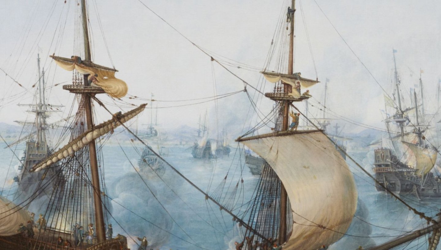 2. De Zeeslag bij Gibraltar_ 25 april 1607, Cornelis Claesz. van Wieringen.jpg
