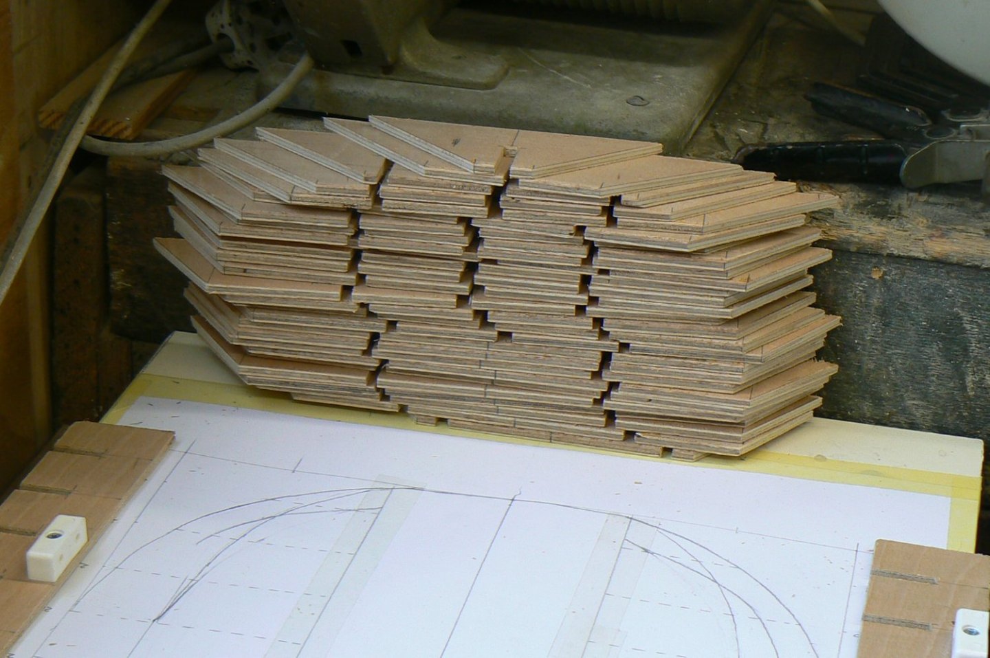Frames cut out of 5mm Plywood.JPG