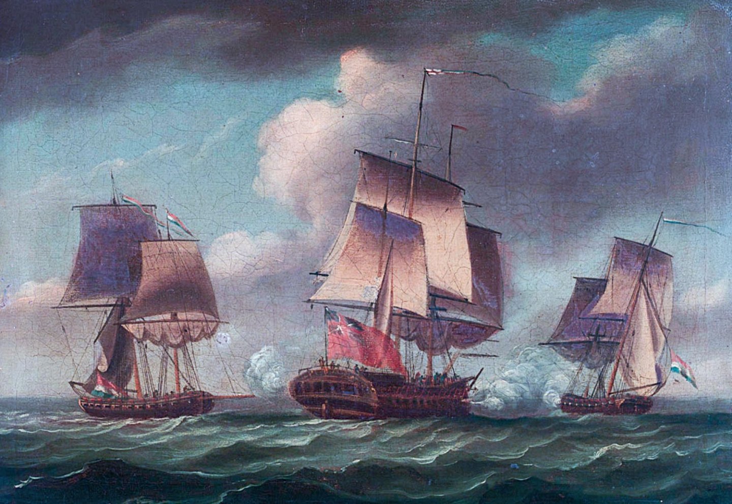 R_Dodd_The 'Artois' capturing two Dutch privateers, 3 December 1781.jpg