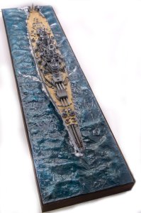 USS Missouri Revell 1/535 aerial 2