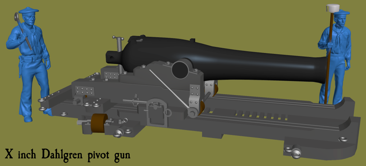 10 inch Dahlgren pivot gun