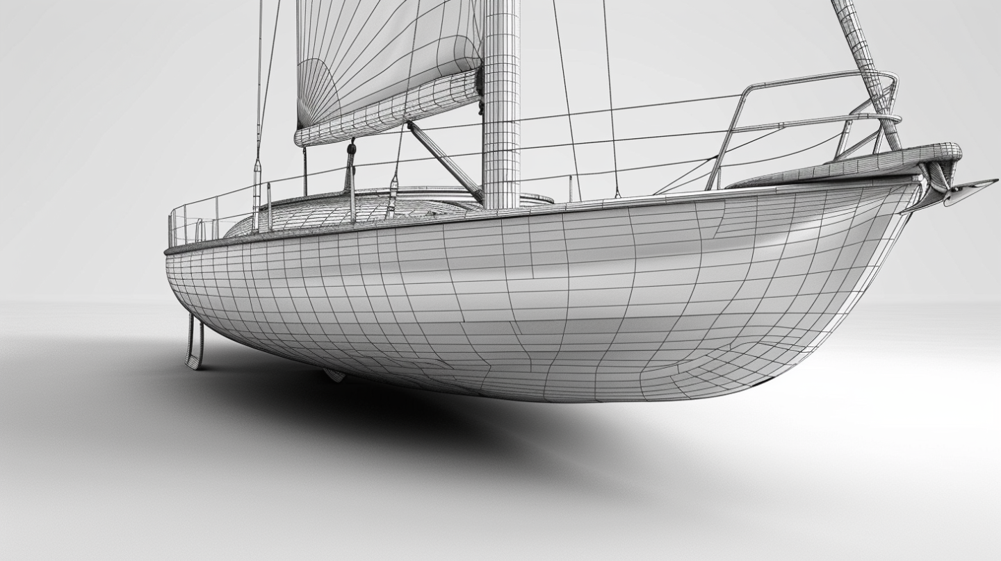 mikesco_3d_grid_model_of_a_sailing_yacht_hull_in_grey_on_a_whit_db59f0e3-4033-4caa-9a69-2a62675a18d9.png