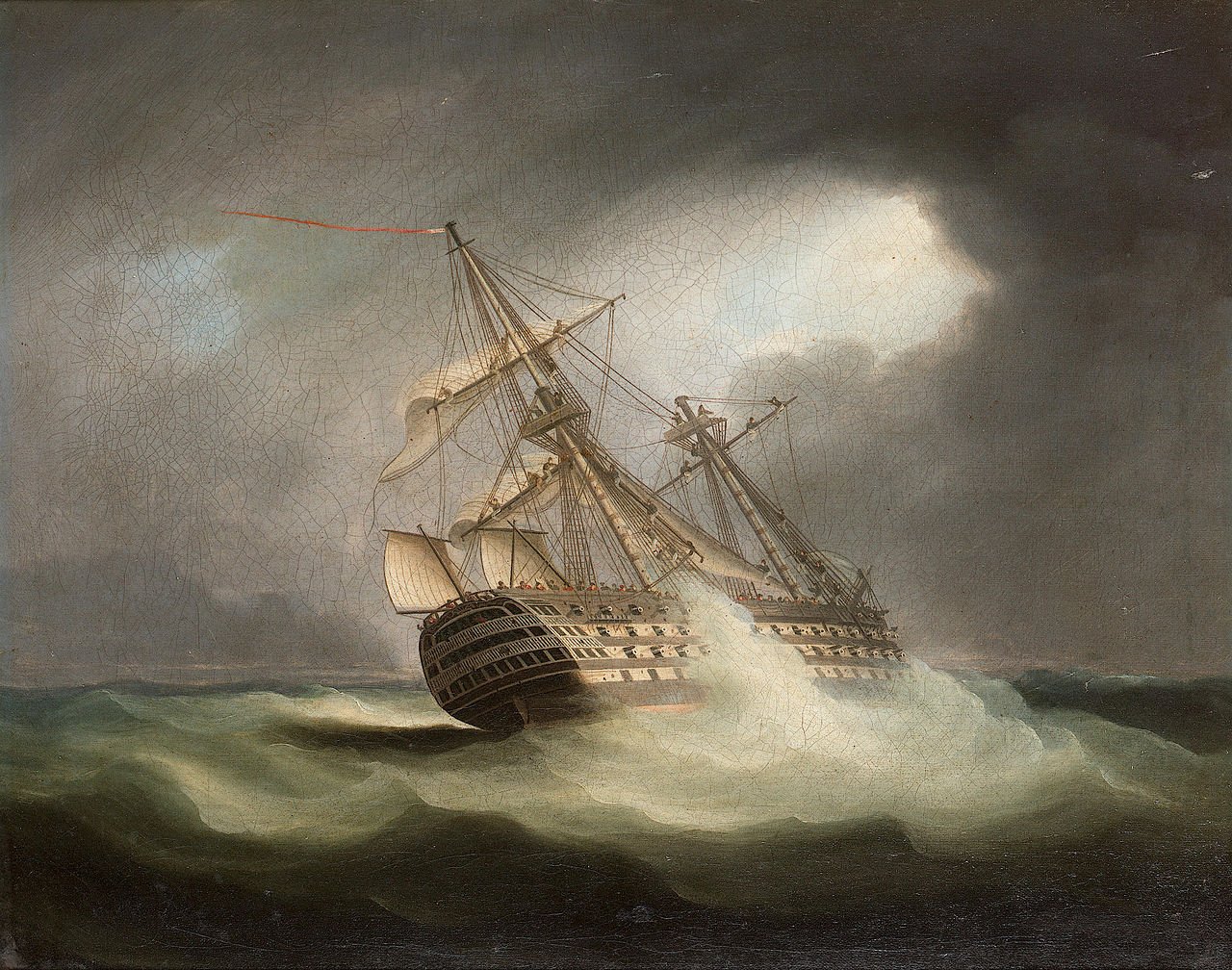 1280px-Thomas_Buttersworth_-_H.M.S._Victory_in_full_sail_and_in_a_squall_(2).jpg.b40e392250b423051cfccedc88c98e9d.jpg