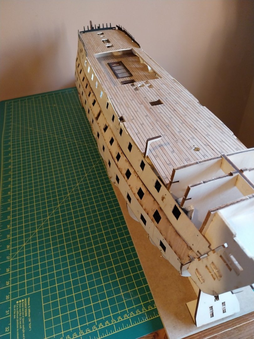 50 Attached Quarter Deck, upper Gun Deck side planking strips and Forward Bukhead A.jpg